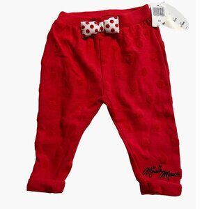 Disney Parks Infant Girls Pants Size 6 months New with Tags Minnie Mouse Texture